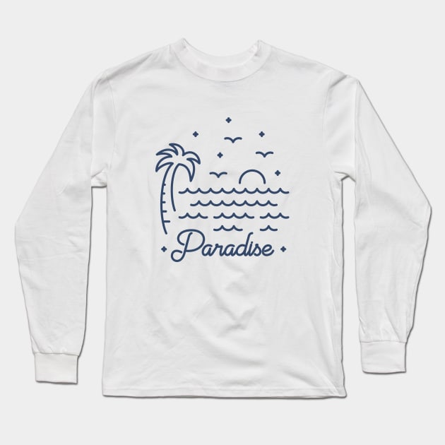 Paradise Long Sleeve T-Shirt by VEKTORKITA